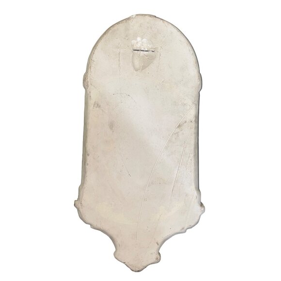 Vintage Wall-Mounted Ceramic Holy Water Font With Ornate Design - Picture 2 of 6